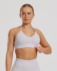 Define 2.0 Seamless Halter Neck Bra | Steel Grey