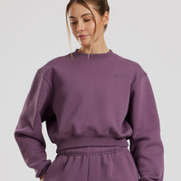 Comfort Cropped Crew Neck | Dusk