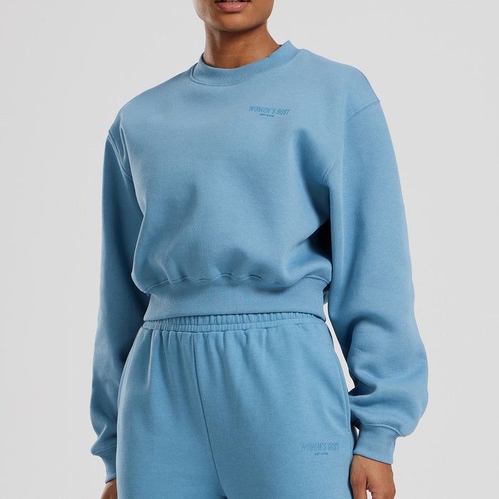 Comfort Cropped Crew Neck | Basalt