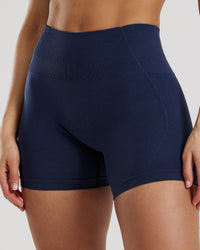 Define 2.0 Seamless Scrunch 4" Shorts | Sapphire Blue