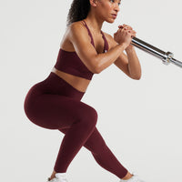 Power Seamless Leggings | Dark Cherry