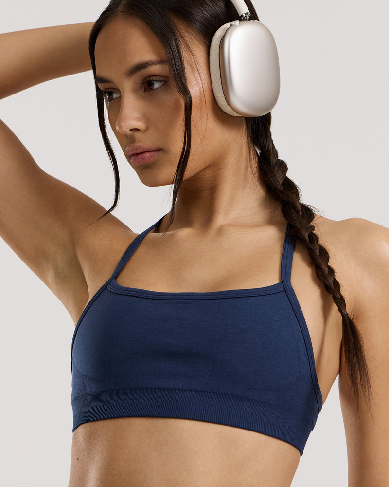 Define 2.0 Seamless Racer Back Bra | Sapphire Blue