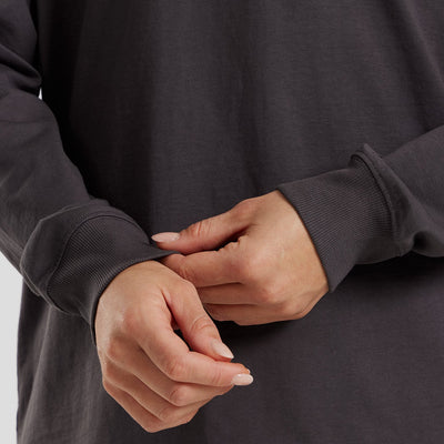 Comfort Oversized Long Sleeve T-Shirt | Graphite