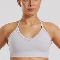 Define 2.0 Seamless Halter Neck Bra | Steel Grey