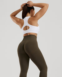 Power Seamless Sweetheart Bra | White