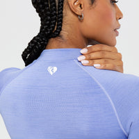 Define Seamless Crop Zip Jacket | Violet