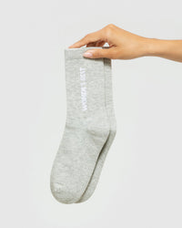 Crew Socks (1PK) | Grey Melange