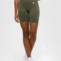Power Seamless Cycling Shorts | Khaki