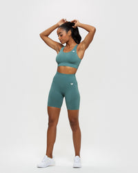 Power Seamless Cycling Shorts | Sea Pine