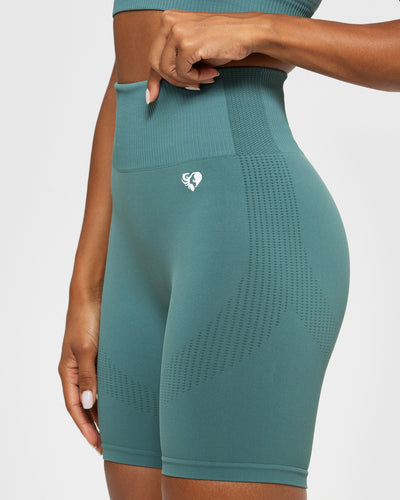 Power Seamless Cycling Shorts | Sea Pine