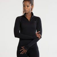 Renew Seamless Long Sleeve Top | Black