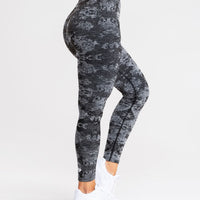 Camo Seamless Leggings | Black