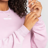 Comfort Cropped Crew Neck | Pastel Rose