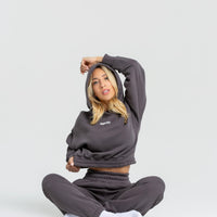 Comfort Cropped Hoodie | Charcoal