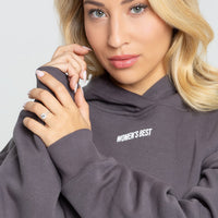 Comfort Cropped Hoodie | Charcoal