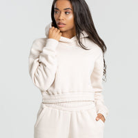 Comfort Cropped Hoodie | Sand