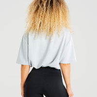 Power Crop Top | Mist Grey