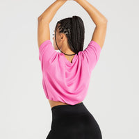 Power Crop Top | Phlox Pink