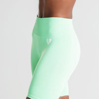 Power Seamless Cycling Shorts | Green Ash