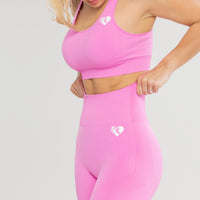 Power Seamless Cycling Shorts | Phlox Pink