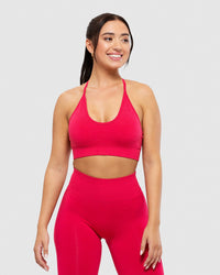 Define Seamless Racer Back Bra | Viva Magenta