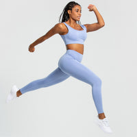 Essential Sports Bra | Powder Blue