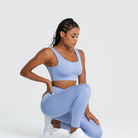 Essential Sports Bra | Powder Blue