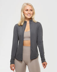 Essential Full Zip Jacket | Graphite
