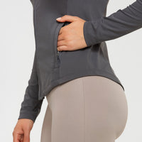 Essential Full Zip Jacket | Graphite