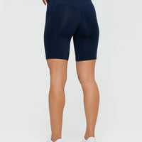 Essential Cycling Shorts with Pockets | Sapphire Blue