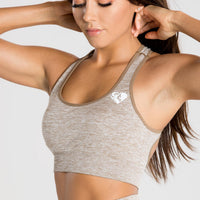 Move Seamless Sports Bra | Brown Grey Marl