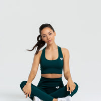 Move Seamless Sports Bra | Smaragd Green Solid