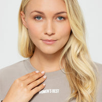 Comfort Cropped Crew Neck | Buff