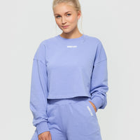 Comfort Cropped Crew Neck | Violet