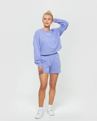 Comfort Cropped Crew Neck | Violet