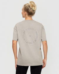 Comfort Oversized Short Sleeve T-Shirt | Buff
