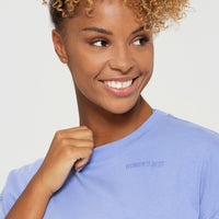 Comfort Oversized Cropped Short Sleeve T-Shirt | Violet