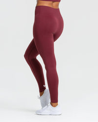 Power Seamless Leggings | Burgundy