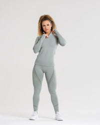 Renew Seamless Long Sleeve Top | Mud Green