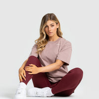 Comfort Oversized Short Sleeve T-Shirt | Taupe