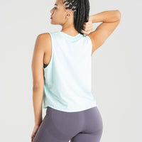 Power Tank Top | Bleached Aqua