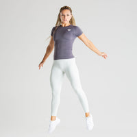 Power Seamless T-Shirt | Charcoal