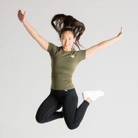 Power Seamless T-Shirt | Khaki